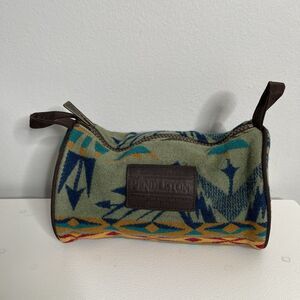 Pendleton Wool Southwest Heritage Tucson Multicolored Toiletry Pouch Travel Bag